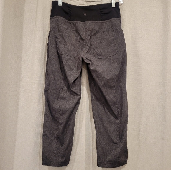 Prana Summit Black and Charcoal Hiking Active Capri Pants Size Small - Picture 5 of 12